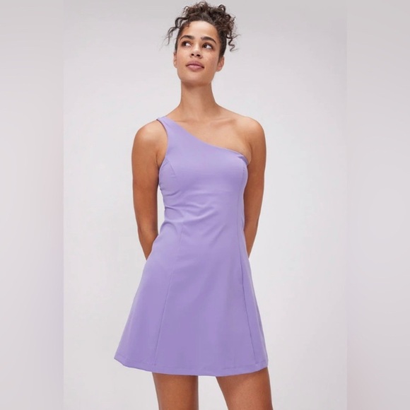 Outdoor Voices One Shoulder Exercise Women's Workout Purple Dress Size Small - Picture 1 of 10